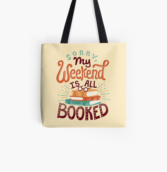 Estoy reservado Bolsa estampada de tela
