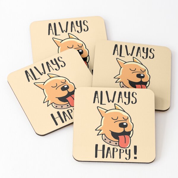 Item preview, Always Happy Dog designed and sold by artlahdesigns.