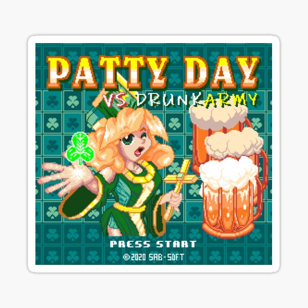 Title Screen - Patty Day VS DrunkArmy! Sticker