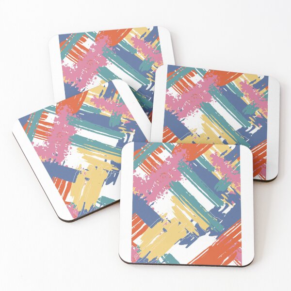 Item preview, abstract shapes colorful brush designed and sold by dreamiedesire.