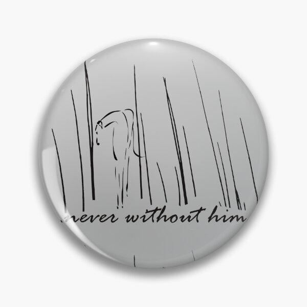 Windhund, greyhound, sighthound, "never without him" Button