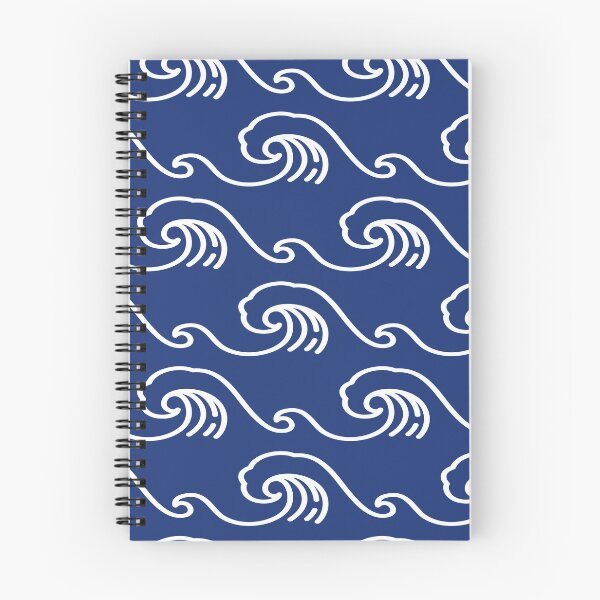 Item preview, Ocean Sashiko Seamless Indigo Dye Pattern designed and sold by dreamiedesire.