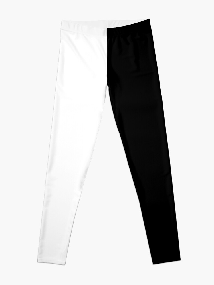 half black half white joggers womens