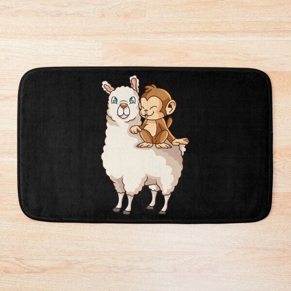 Item preview, Funny Monkey Riding on Llama Cute Monkeying Around designed and sold by perfectpresents.