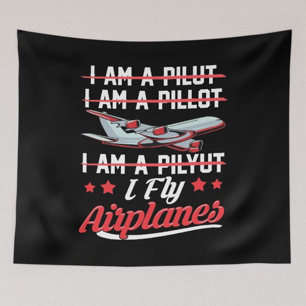 Item preview, Cute & Funny I Fly Airplanes Pilot Joke Flying Pun designed and sold by perfectpresents.