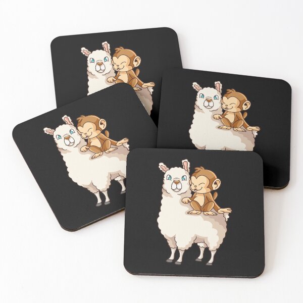 Item preview, Funny Monkey Riding on Llama Cute Monkeying Around designed and sold by perfectpresents.