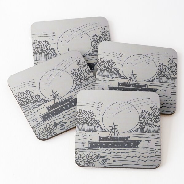 Item preview, Vintage Aquatic Voyage Art stickers : A journey in wildlife to know the Unknown Design designed and sold by Dil MD Laskar.