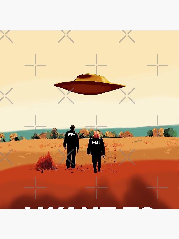 The X Files I want to believe FBI poster by MimieTrouvetou