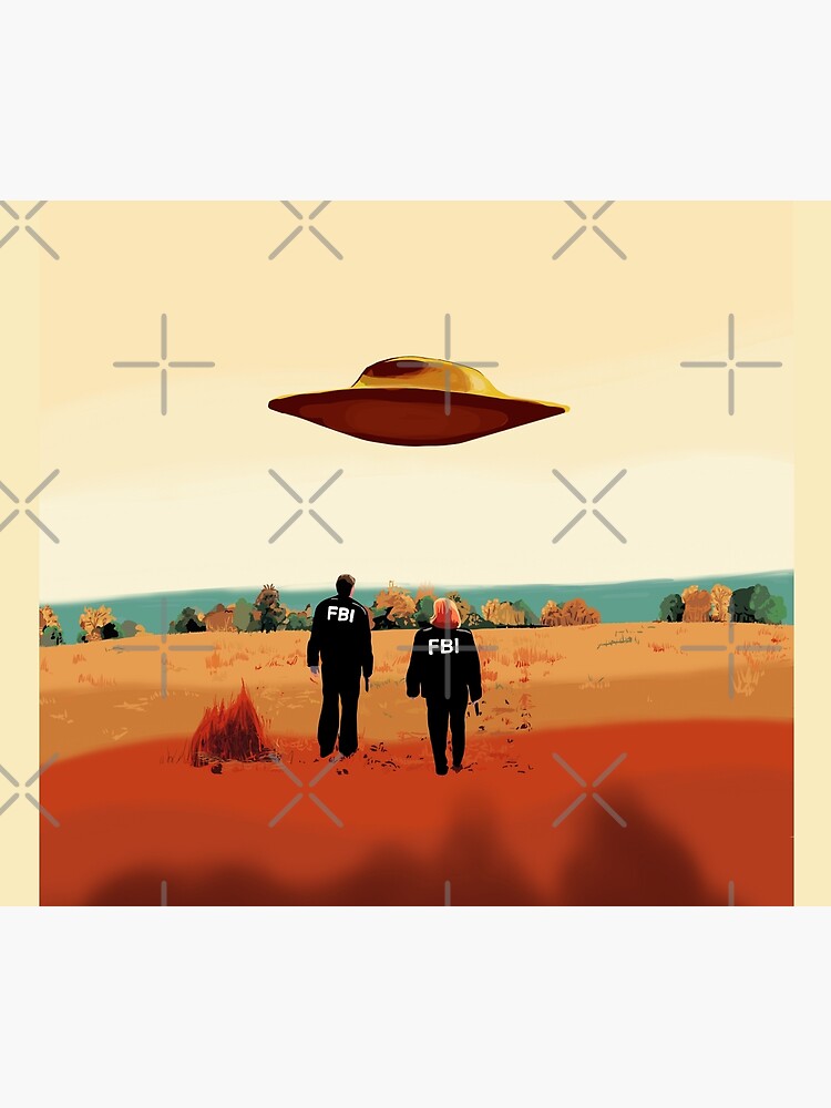The X Files I want to believe FBI poster  by MimieTrouvetou