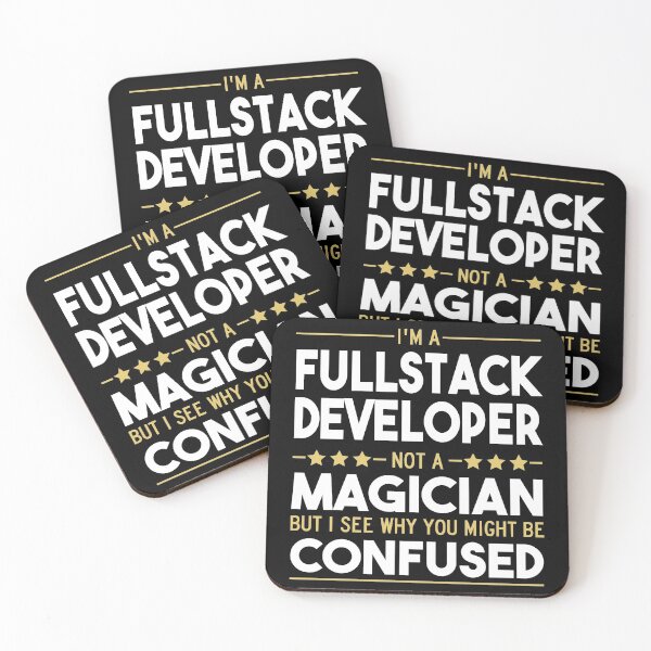 Item preview, I'm a full stack developer not a magician designed and sold by ClumsyCat.