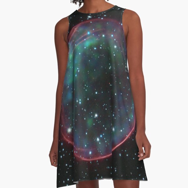 Supernova remnants such as this are the source of many cosmic rays. A-Line Dress