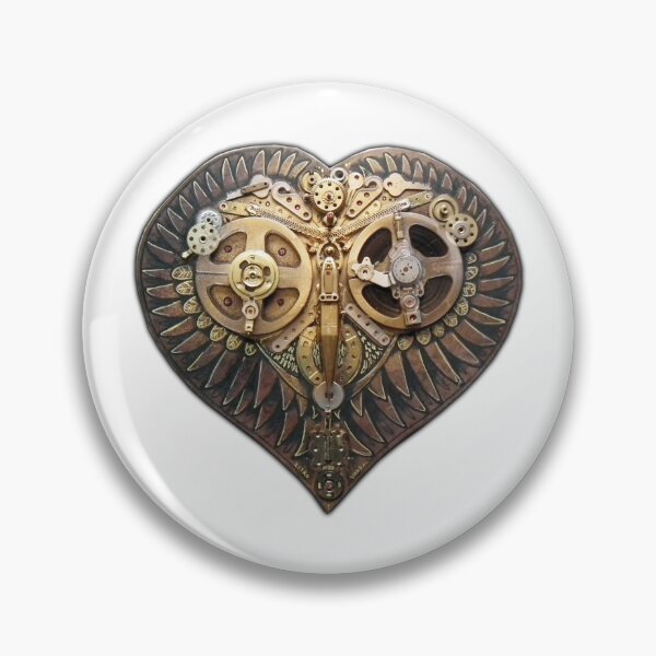 Item preview, Steampunk Owl Love Heart Golden designed and sold by RetroVandal.