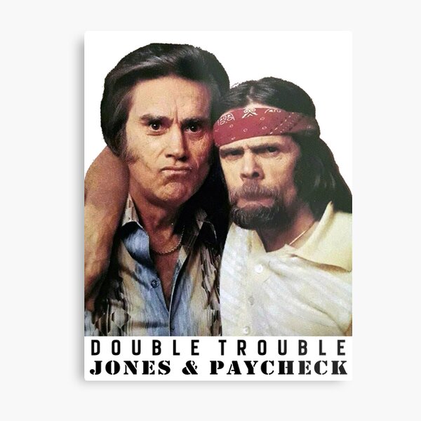 George Jones and Johnny Paycheck - Double Trouble (album) Metal Print