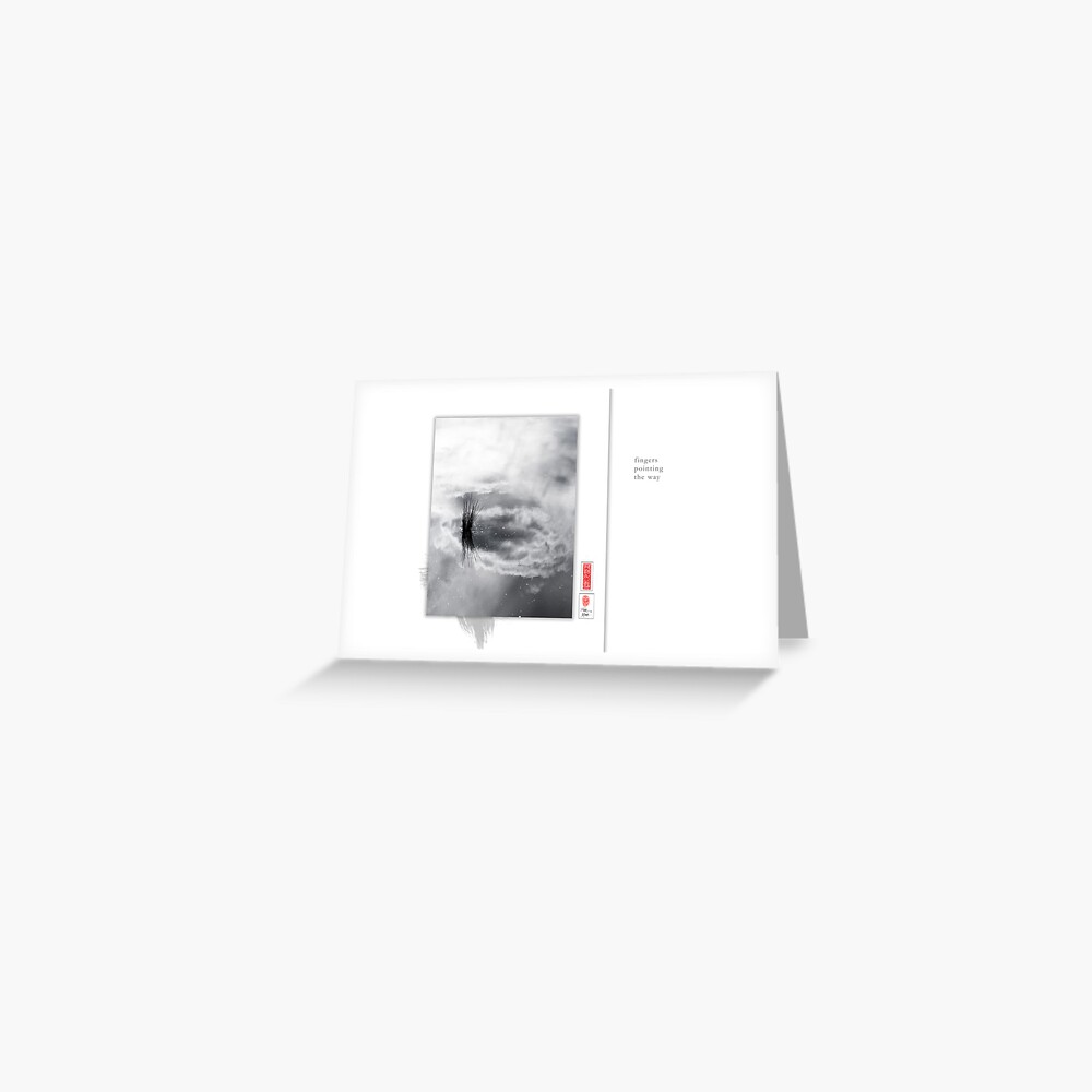 Mindfulness In Monochrome - Fingers Greeting Card
