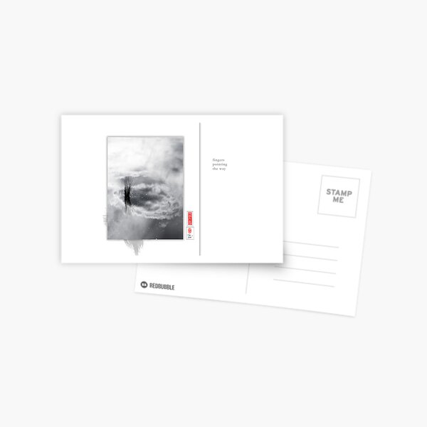 Mindfulness In Monochrome - Fingers Postcard