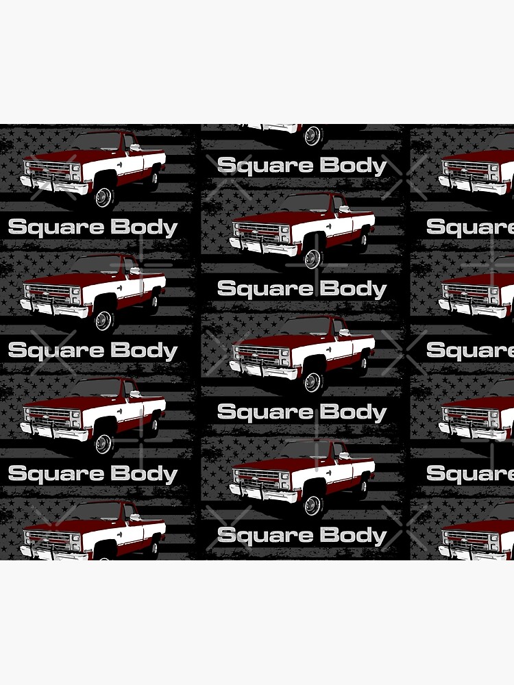 1987 Chevy K10 Silverado Square Body Vintage Pickup Truck by FromThe8Tees