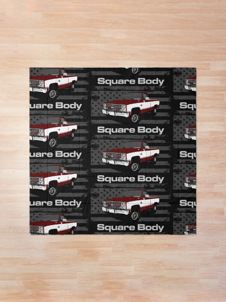 Alternate view of 1987 Chevy K10 Silverado Square Body Vintage Pickup Truck Comforter