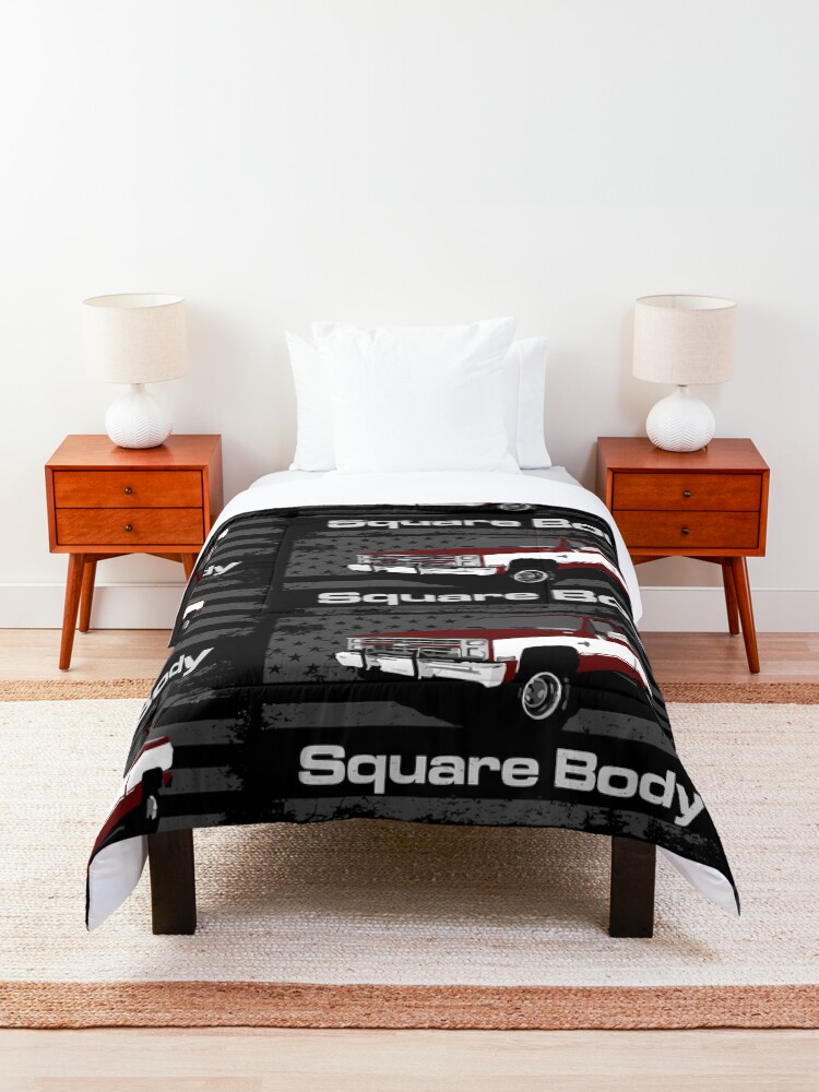 Alternate view of 1987 Chevy K10 Silverado Square Body Vintage Pickup Truck Comforter