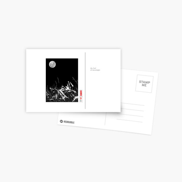 Mindfulness In Monochrome - Moonlight Postcard
