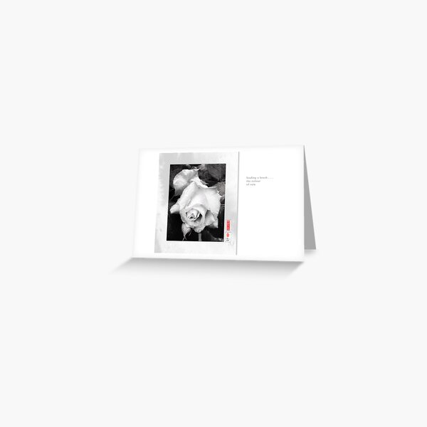 Mindfulness In Monochrome - Rain Greeting Card