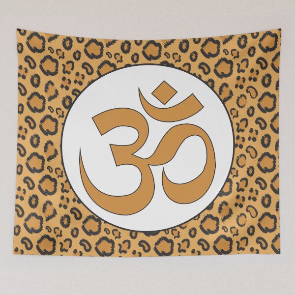 Item preview, Leopard Yoga Om designed and sold by MarkTees.