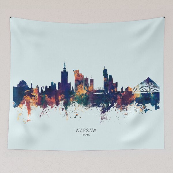 Item preview, Warsaw Poland Skyline designed and sold by ArtPrints.