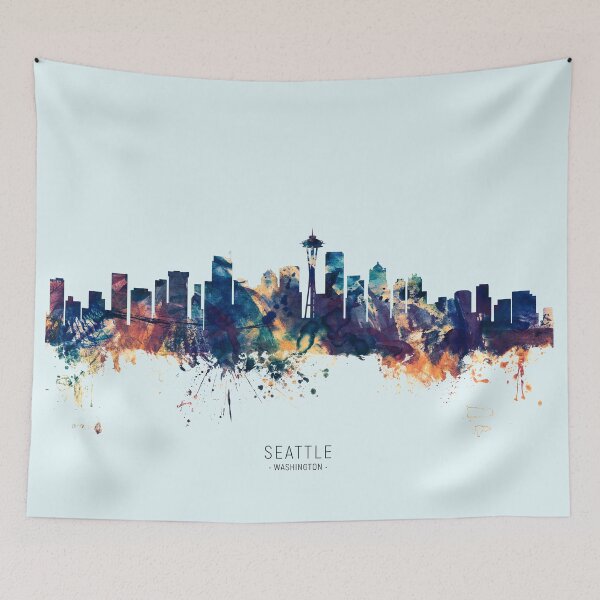 Item preview, Seattle Washington Skyline designed and sold by ArtPrints.