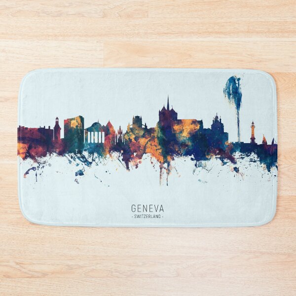 Item preview, Geneva Switzerland Skyline designed and sold by ArtPrints.