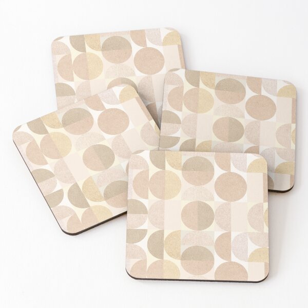 Item preview, Neutral geometric mid century modern pattern designed and sold by Miss-Belle.
