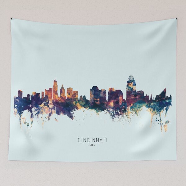 Item preview, Cincinnati Ohio Skyline designed and sold by ArtPrints.