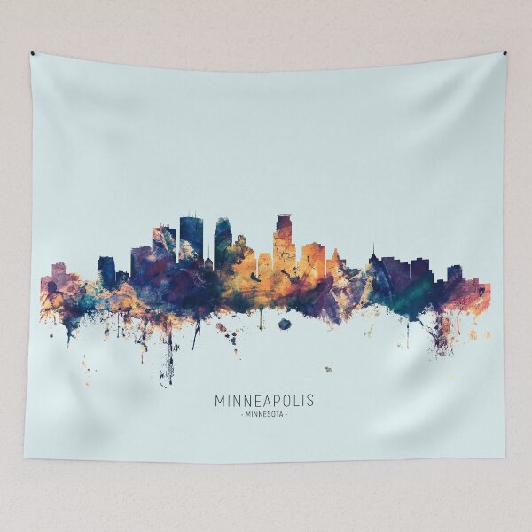 Item preview, Minneapolis Minnesota Skyline designed and sold by ArtPrints.