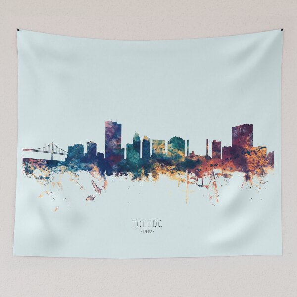 Item preview, Toledo Ohio Skyline designed and sold by ArtPrints.
