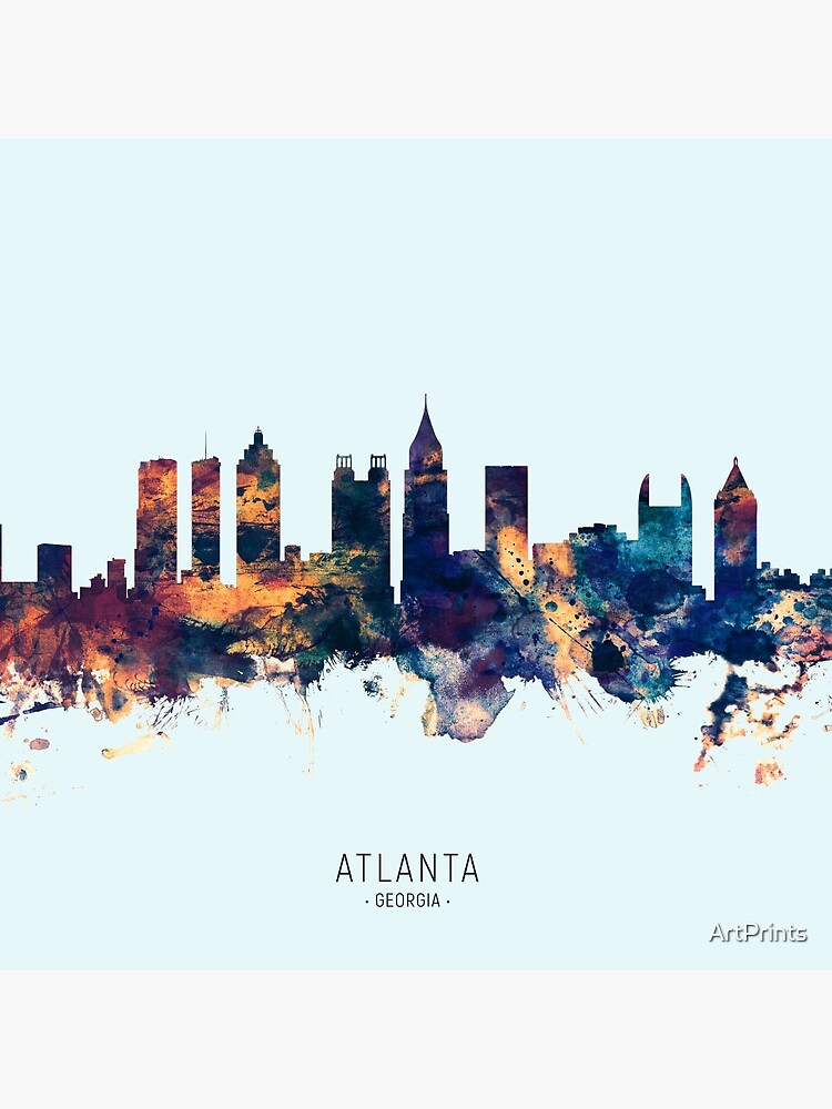 Atlanta Georgia Skyline by ArtPrints