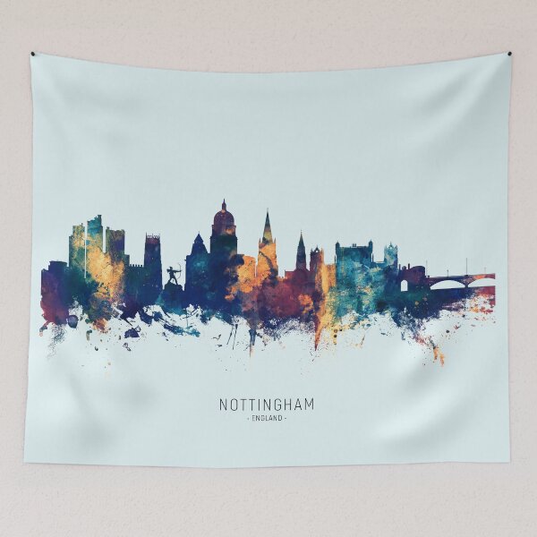 Item preview, Nottingham England Skyline designed and sold by ArtPrints.