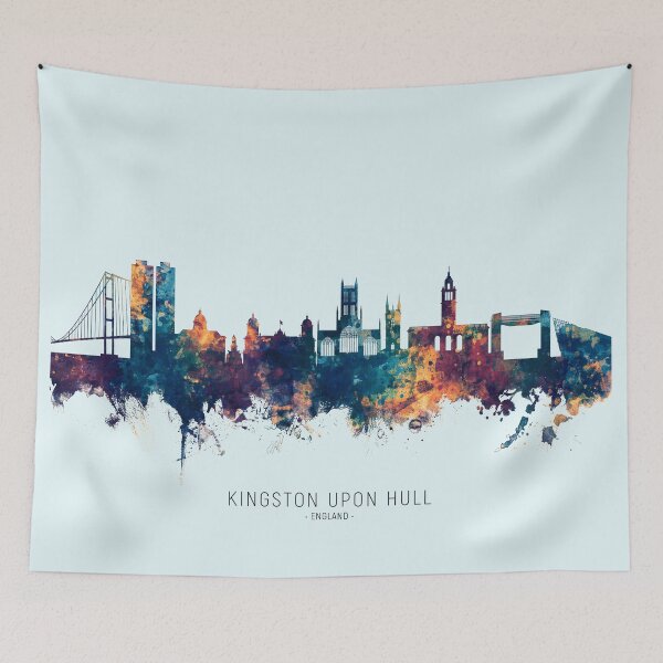 Item preview, Kingston upon Hull England Skyline designed and sold by ArtPrints.