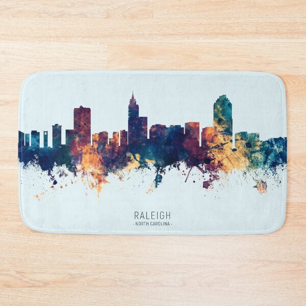 Item preview, Raleigh North Carolina Skyline designed and sold by ArtPrints.