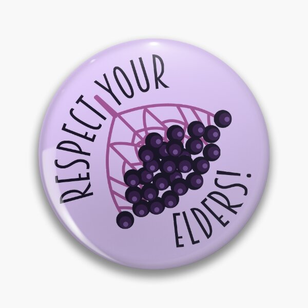Item preview, Respect Your Elders Funny Elderberry Food Pun designed and sold by HotHibiscus.