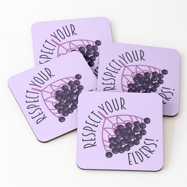 Item preview, Respect Your Elders Funny Elderberry Food Pun designed and sold by HotHibiscus.