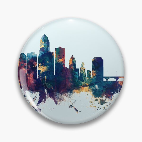 Item preview, Des Moines Iowa Skyline designed and sold by ArtPrints.