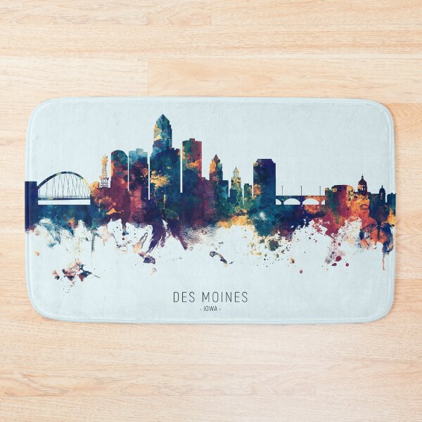 Item preview, Des Moines Iowa Skyline designed and sold by ArtPrints.