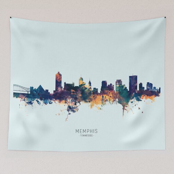 Item preview, Memphis Tennessee Skyline designed and sold by ArtPrints.