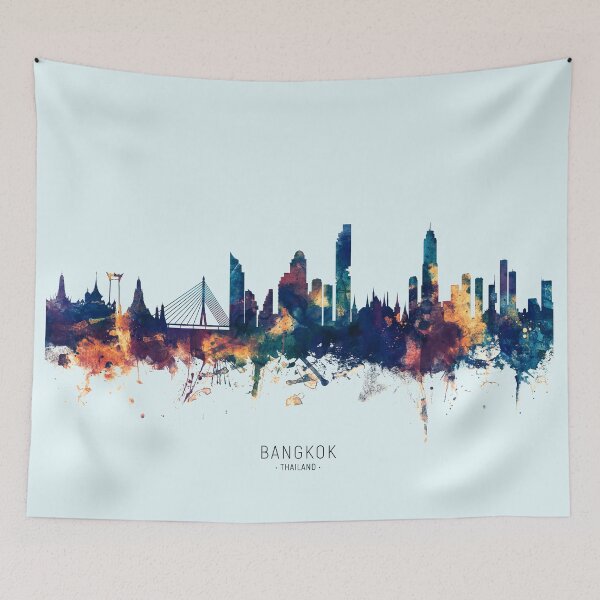 Item preview, Bangkok Thailand Skyline designed and sold by ArtPrints.