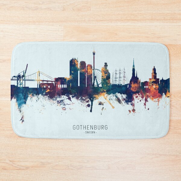 Item preview, Gothenburg Sweden Skyline designed and sold by ArtPrints.