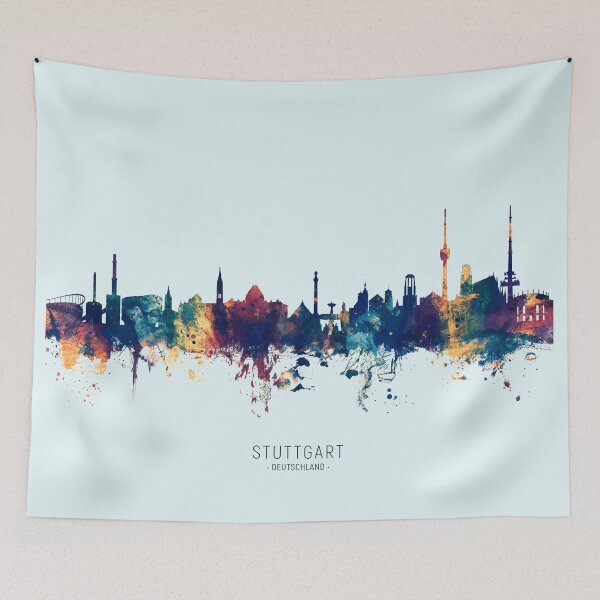 Item preview, Stuttgart Germany Skyline designed and sold by ArtPrints.