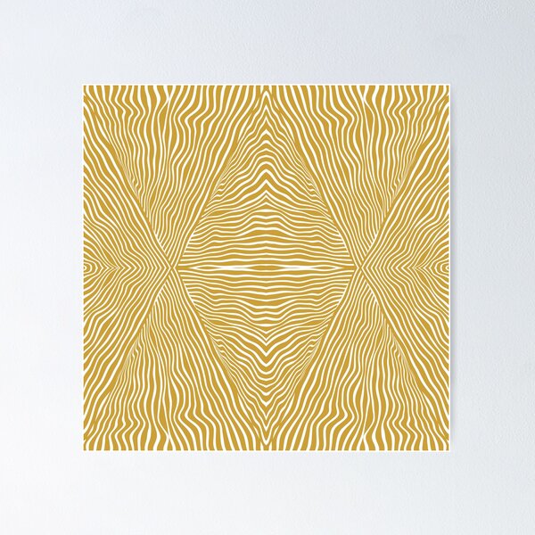 Item preview, Boho, African, Mud Cloth, Striped Pattern, Yellow, White designed and sold by meggydesigns.