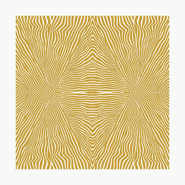 Item preview, Boho, African, Mud Cloth, Striped Pattern, Yellow, White designed and sold by meggydesigns.