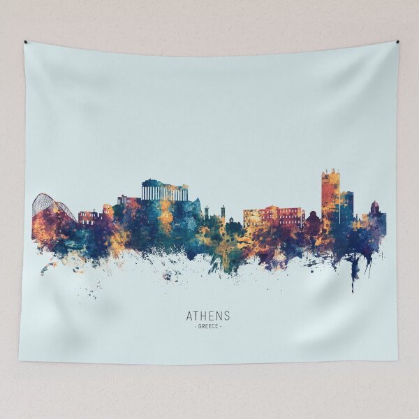 Item preview, Athens Greece Skyline designed and sold by ArtPrints.