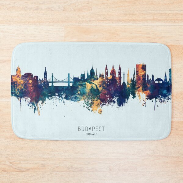 Item preview, Budapest Hungary Skyline designed and sold by ArtPrints.