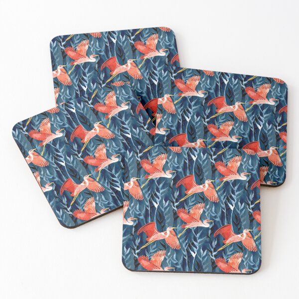 Item preview, Birds and Reeds in Red and Blue designed and sold by micklyn.