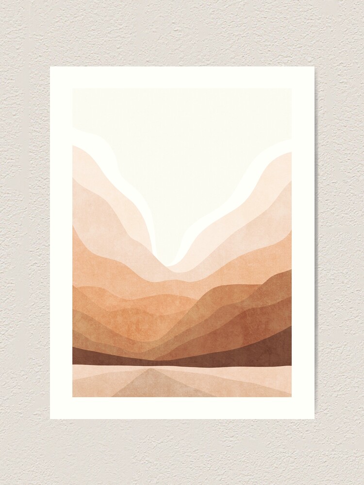 Alternate view of Warm mountain landscape Art Print